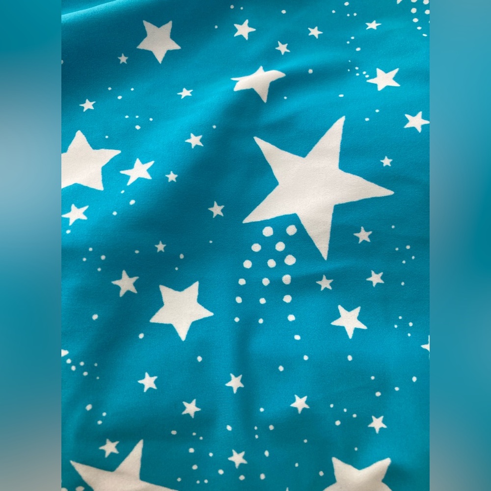 NWT Cupshe Starlight July 4th Square Neck Cheeky One Piece Blue Star Swimsuit XL - Picture 8 of 12